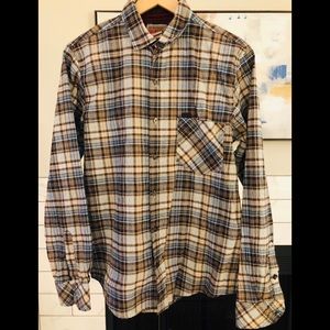 Vintage Red Plaid Shirt, Size M